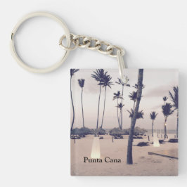 Punta Cana Acrylische Sleutelhanger (dubbelzijdig)
