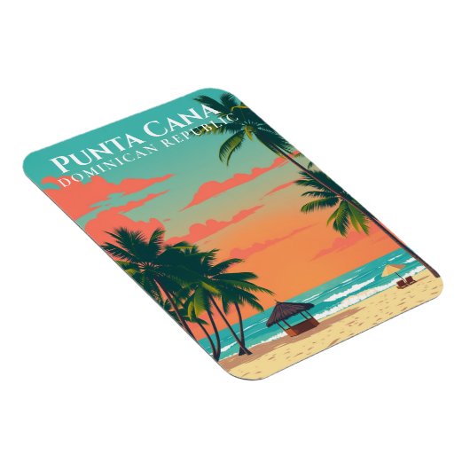 Punta Cana Beach Art Souvenir Dominicaanse Republi Magneet (Rechterzijde)