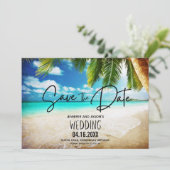 Punta Cana Beach Destination Wedding Foto Save The Date (Staand voorkant)