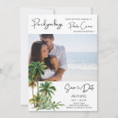Punta Cana Beach Destination Wedding Save the Date (Voorkant)