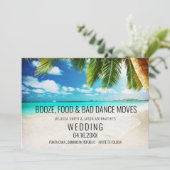 Punta Cana Beach Destination Wedding Save The Date (Staand voorkant)