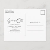 Punta Cana Beach Destination Wedding Save the Date Aankondigingskaart (Achterkant)