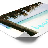 Punta Cana Beach Happy Poster (Hoek)