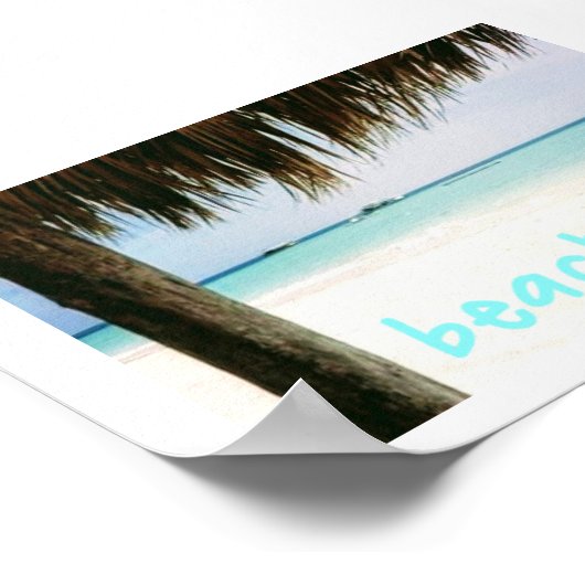 Punta Cana Beach Happy Poster (Hoek)