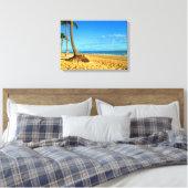 PUNTA CANA BEACH OP CANVAS 20 "x 16" Afdruk (Insitu (Slaapkamer))