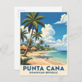 Punta cana beach paradise briefkaart (Voorkant / Achterkant)