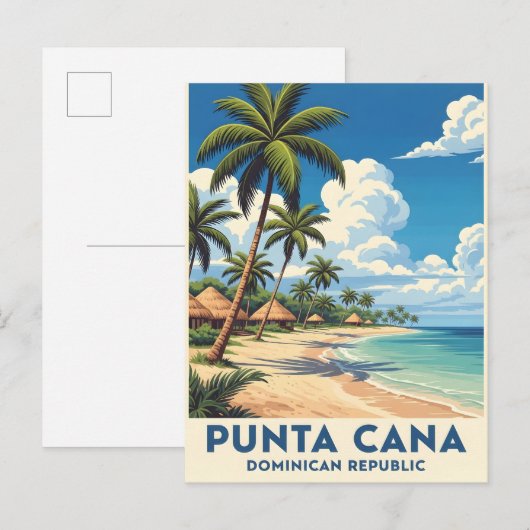 Punta cana beach paradise briefkaart (Voorkant / Achterkant)