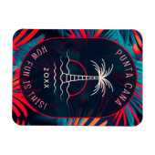 Punta Cana Beach partij Palmboom bladeren zonsonde Magneet (Horizontaal)