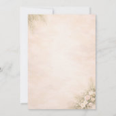 Punta Cana Beach Wedding Invitation | Editable  Kaart (Achterkant)