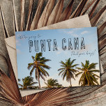 Punta Cana Beach Wedding Save the Date Aankondiging<br><div class="desc">Maak een verklaring met je Punta Cana bruiloft, behalve de datum. Deze bruiloft van het bestemmingstransport, behalve de datum, is voorzien van een tropische strandscène om je gasten te laten opgewonden voor je speciale dag. Laat je gasten weten dat het tijd is om hun reis naar de Dominicaanse Republiek te...</div>