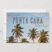 Punta Cana Beach Wedding Save the Date Aankondiging (Voorkant)