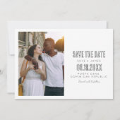 Punta Cana Beach Wedding Save the Date Aankondiging (Achterkant)