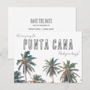 Punta Cana Bestemming Trouwdatum Opslaan Briefkaart