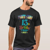 Punta Cana Birthday Trip Matching Crew T-shirt (Voorkant)
