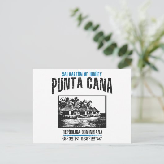 Punta Cana Briefkaart (Staand voorkant)