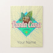 Punta Cana Caribische Dominicaanse Republiek Retro Legpuzzel (Verticaal)