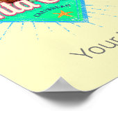 Punta Cana Caribische Dominicaanse Republiek Retro Poster (Hoek)