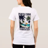 Punta Cana Dominicaans Paradijs Tri-Blend Shirt (Achterkant)