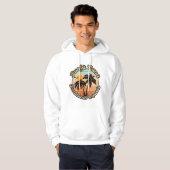 Punta Cana Dominicaanse Palmboom Retro Zonsonderga Hoodie (Voorkant volledig)