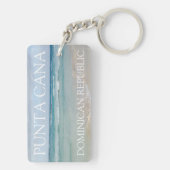Punta Cana, Dominicaanse Republiek Calm Beach Sleu Sleutelhanger (achterkant)
