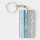 Punta Cana, Dominicaanse Republiek Calm Beach Sleu Sleutelhanger (Voorkant)