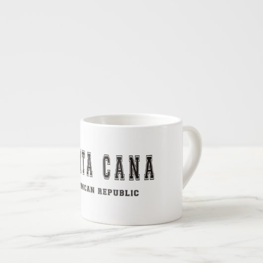 Punta Cana Dominicaanse Republiek Espresso Kop (Voorkant rechts)