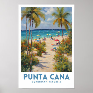 Punta Cana Dominicaanse Republiek esthetische reiz Poster