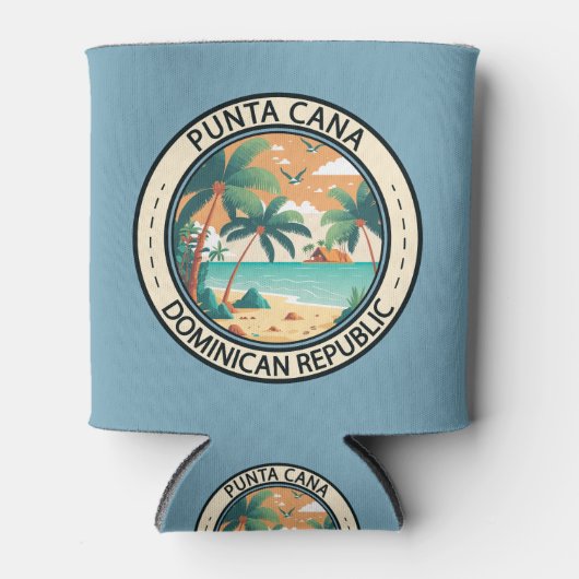 Punta Cana Dominicaanse Republiek Hut Badge Blikjeskoeler (Voorkant)