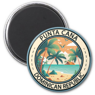 Punta Cana Dominicaanse Republiek Hut Badge Magneet