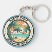 Punta Cana Dominicaanse Republiek Hut Badge Sleutelhanger (Achterkant)