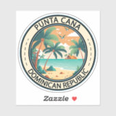 Punta Cana Dominicaanse Republiek Hut Badge Sticker (Vel)