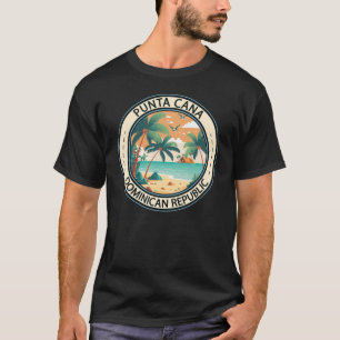 Punta Cana Dominicaanse Republiek Hut Badge T-shirt