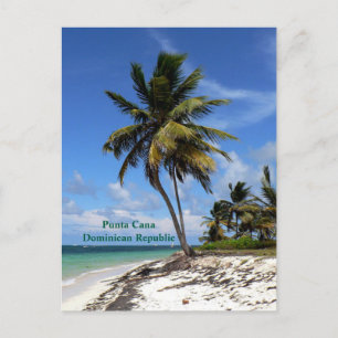 Punta Cana, Dominicaanse Republiek, kokospalm Feestdagenkaart