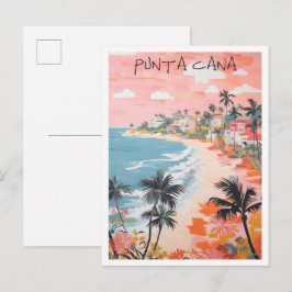 Punta Cana Dominicaanse Republiek Kunst Reizen Briefkaart