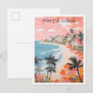 Punta Cana Dominicaanse Republiek Kunst Reizen Briefkaart