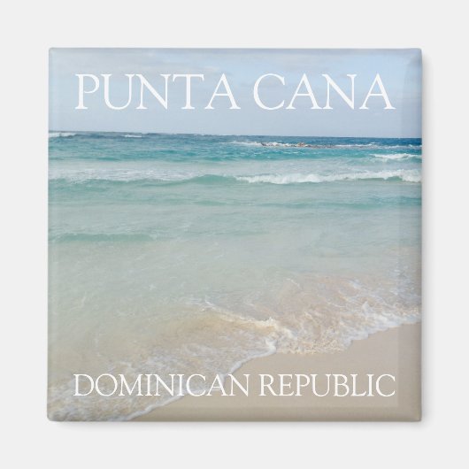 Punta Cana, Dominicaanse Republiek Mooi strand Magneet (Voorkant)