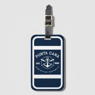Punta Cana Dominicaanse Republiek Navy Oars Anchor Bagagelabel