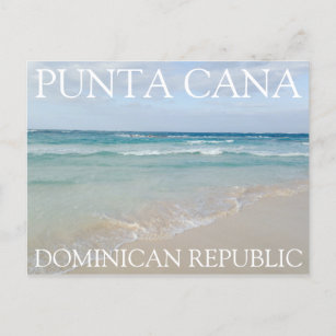 Punta Cana, Dominicaanse Republiek, over het wegva Briefkaart
