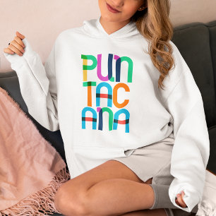 Punta Cana Dominicaanse Republiek Pop Art Letters Hoodie