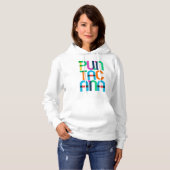 Punta Cana Dominicaanse Republiek Pop Art Letters Hoodie (Voorkant volledig)
