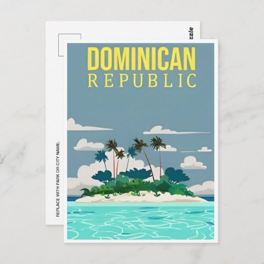 Punta Cana Dominicaanse Republiek Reiskunst  Briefkaart (Voorkant / Achterkant)