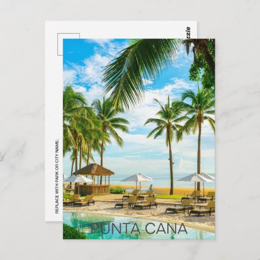 Punta Cana Dominicaanse Republiek Reiskunst  Briefkaart (Voorkant / Achterkant)