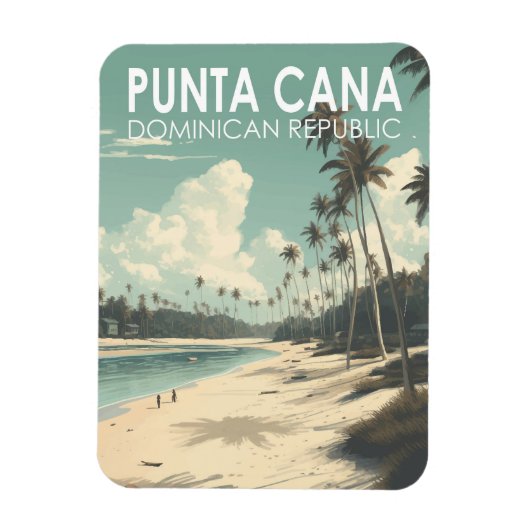 Punta Cana Dominicaanse Republiek Reiskunst  Magneet (Verticaal)