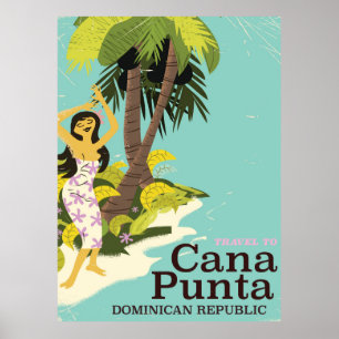 Punta Cana Dominicaanse Republiek Reisposter Poster