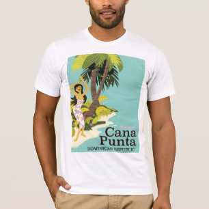 Punta Cana Dominicaanse Republiek Reisposter T-shirt