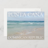 Punta Cana, Dominicaanse Republiek Relaxing Beach Briefkaart (Voorkant / Achterkant)