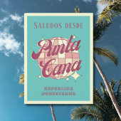 Punta Cana Dominicaanse Republiek Retro Briefkaart