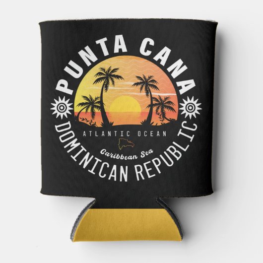 Punta Cana Dominicaanse Republiek - Retro Souvenir Blikjeskoeler (Voorkant)