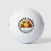 Punta Cana Dominicaanse Republiek - Retro Souvenir Golfballen (Voorkant)