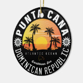 Punta Cana Dominicaanse Republiek - Retro Souvenir Keramisch Ornament (Links)